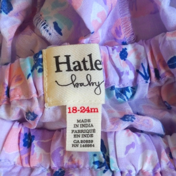 NEW hatley soft spring floral ruffle dress with diaper cover 18-24 months baby - Picture 7 of 9